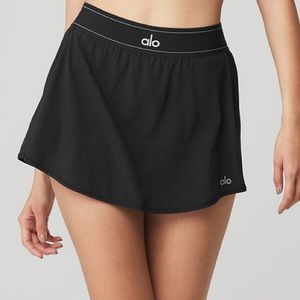 alo match point tennis skirt black small